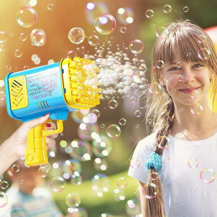 45 Hole Electric Bubbles Machine Guns For Kids Bubble Machine