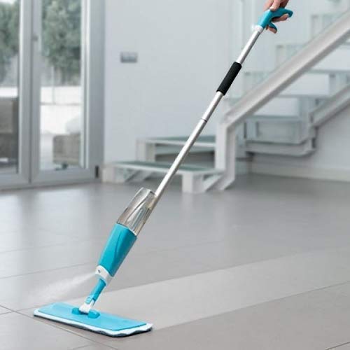 Floor Cleaning Spray Mop 360 Degree Rotate Microfiber Wet and Dry Mop with Washing Pad (Multicolour)