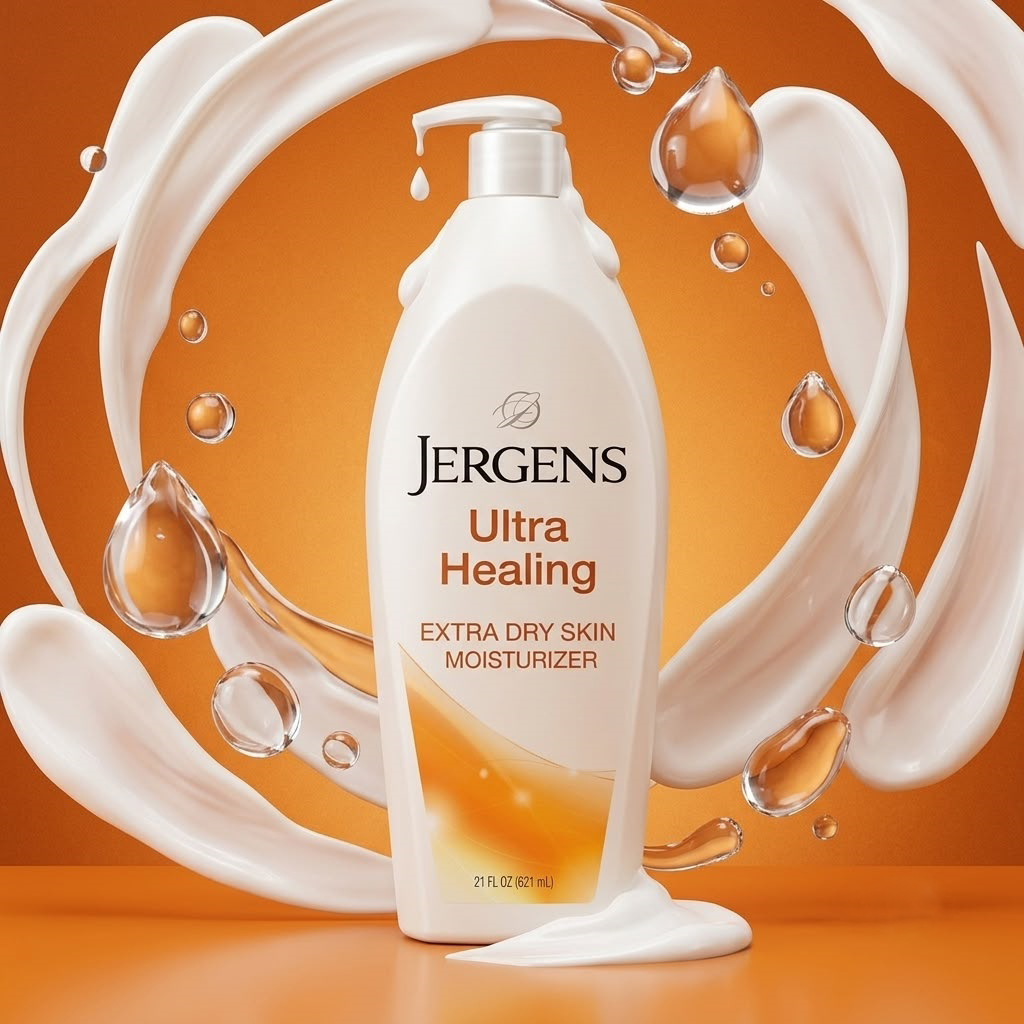 Jergens Ultra Healing Dry Skin Moisturizer, White 21 Fl Oz