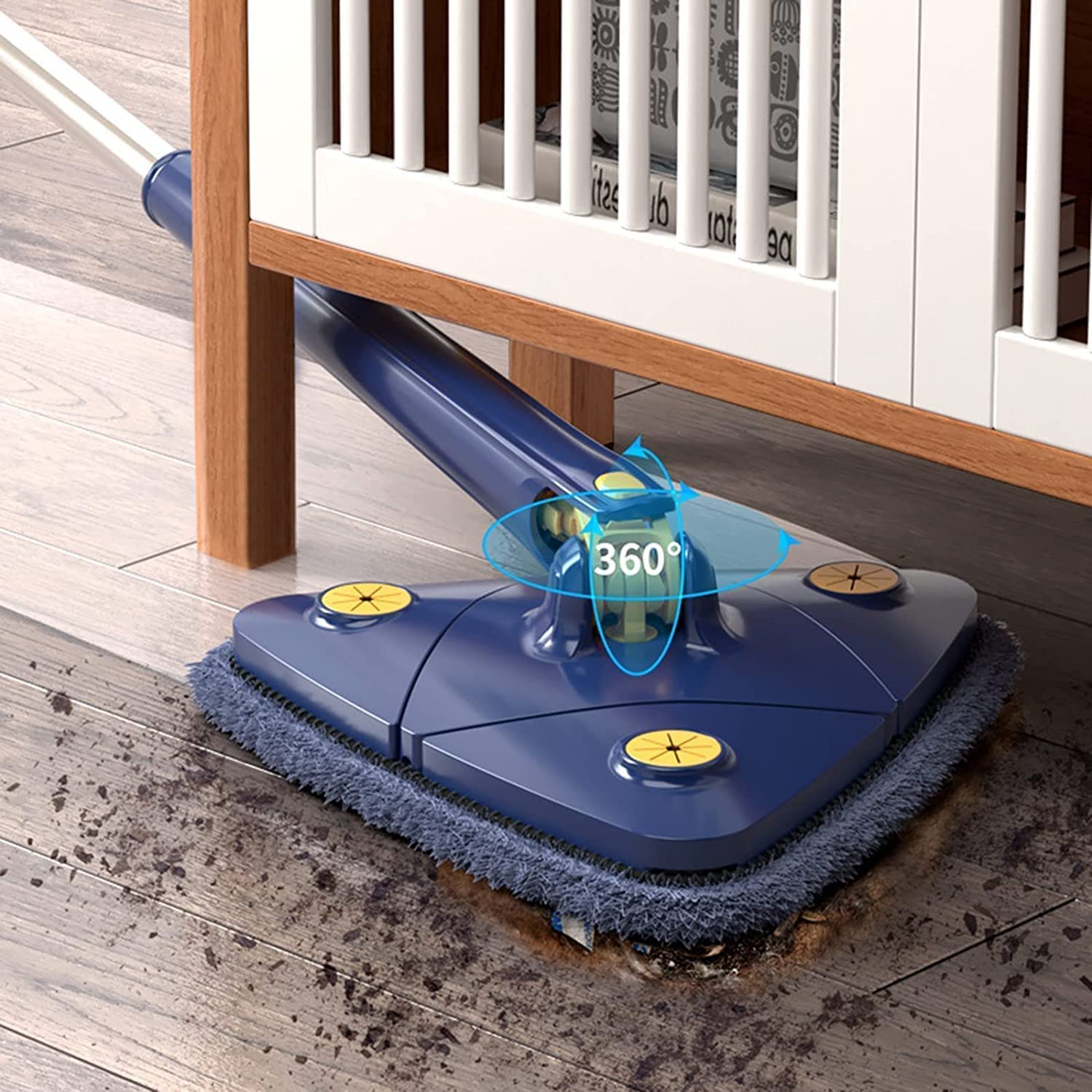 360 Degree Rotatable Multifunctional Triangle Mop