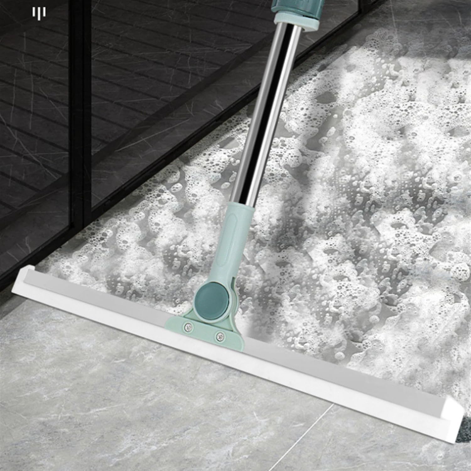 50 cm Multifunctional Magic Broom Floor Squeegee with Long Handle Adjustable and Silicone Strips