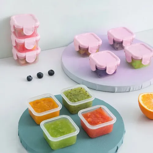 60ml Small Food Containers With Lids,Stackable Containers,Colorful