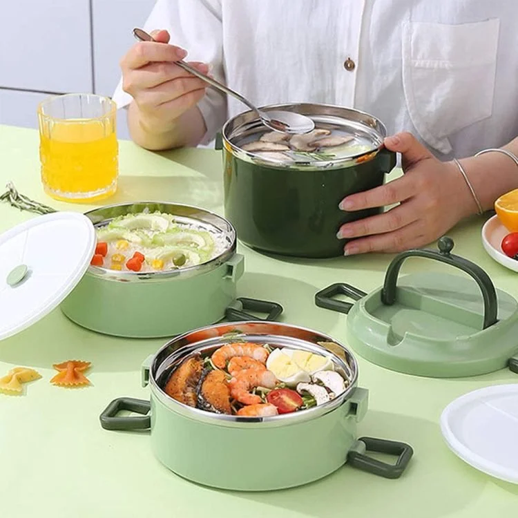 Portable Stainless Steel Buckle Design Insulated Bento Box