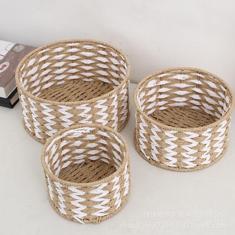 SET OF 3 BASKET STORAGE