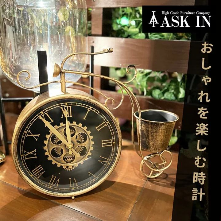 BYCYCLE VINTAGE CLOCK S