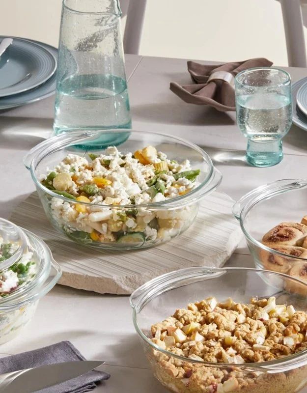 Fenix Round Tempered Glass Casserole