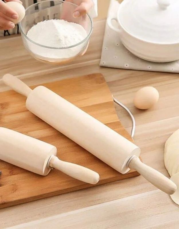 JX Movable Stick Wooden Rolling Pin 43x4cm