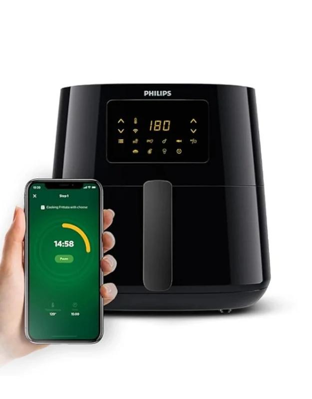 𝗣𝗵𝗶𝗹𝗶𝗽𝘀 XL Size 6.2 Liter WIFI Connected Airfryer 90% Less Fat