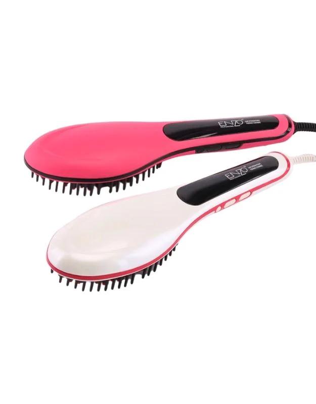 𝗘𝗻𝘇𝗼 En-053 Professional Ceramic Heated Straightening Brush