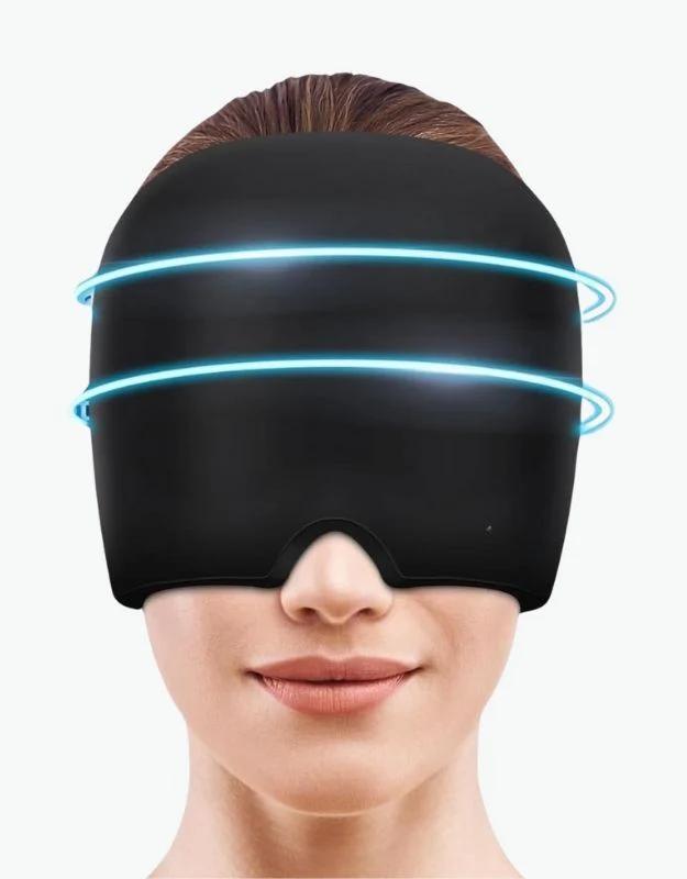 Double Layer Cooling & Heating Head Wrap with Eye Mask – Full Coverage Comfort