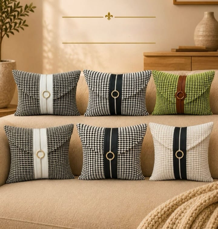 Cushion With Gold Ring