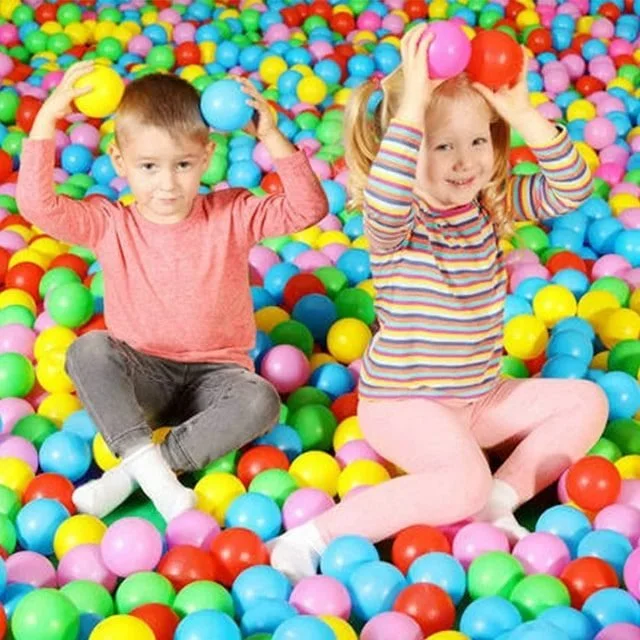 plastic small ball sport toys 50 balls 6.5 cm