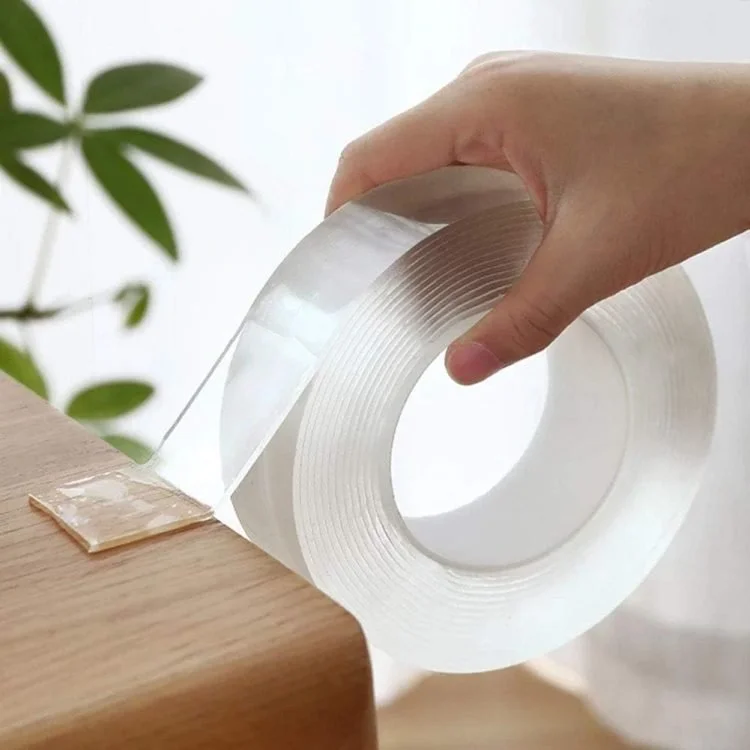 Double Sided Adhesive Tape 2cm x 5m Multi-Function Removable Traceless Adhesive Tape Indoor Outdoor Adhesive Gel