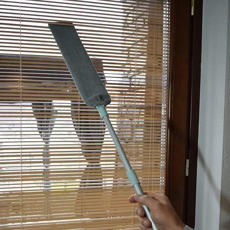 Dust Cleaning Brush with Extendable Dust Duster Clean Under Bed Container & Duster Microfiber Powder – Wet & Dry