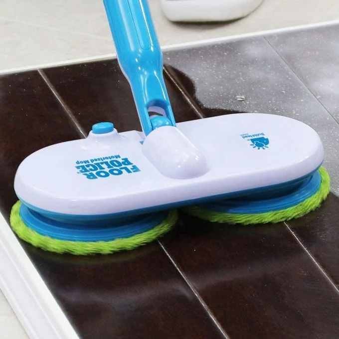 Self-Propelling Hardwood and Tile Floor Cleaner with Dual Spinning Mop Heads
