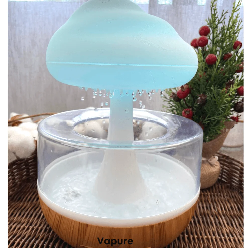Raining Cloud Humidifier with Customizable Mood Lighting