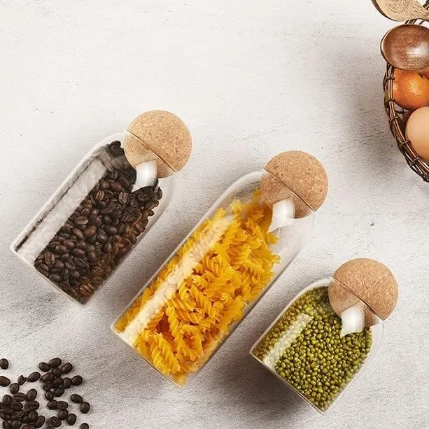 Kitchen Storage Jar With Lid 500ml