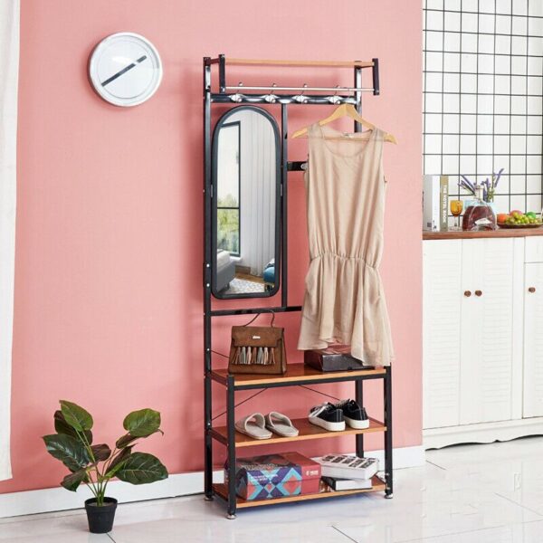 CLOTH RACK WITH MIROR