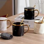 CERAMIC MUG 350ML WITH SPOON