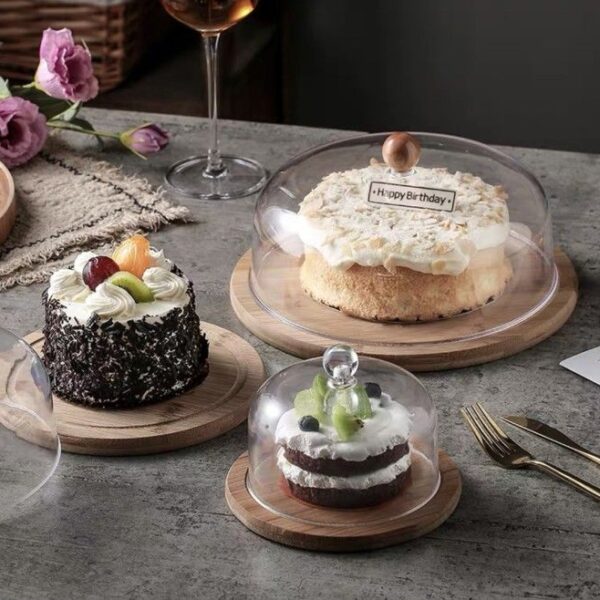 ROUND BAMBOO CAKE STAND