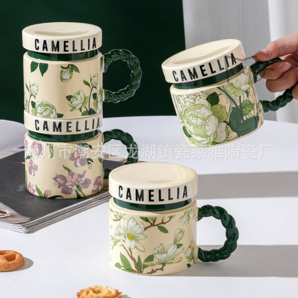 CERAMIC MUG FLOWER 400ML