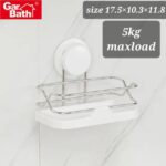BATHROM SHELF WITH STAINLES STEEL RACK