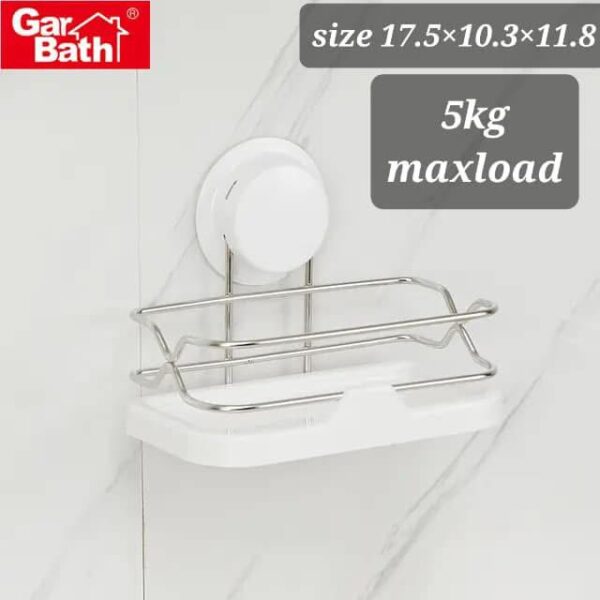 BATHROM SHELF WITH STAINLES STEEL RACK