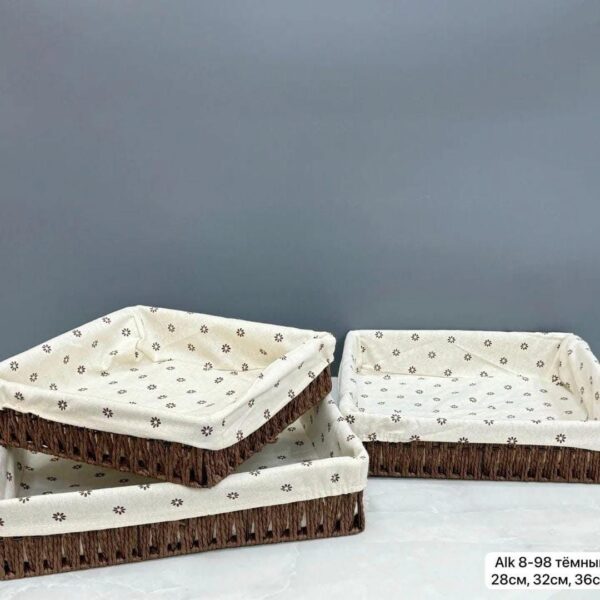 SET OF 3 BASKET STORAGE