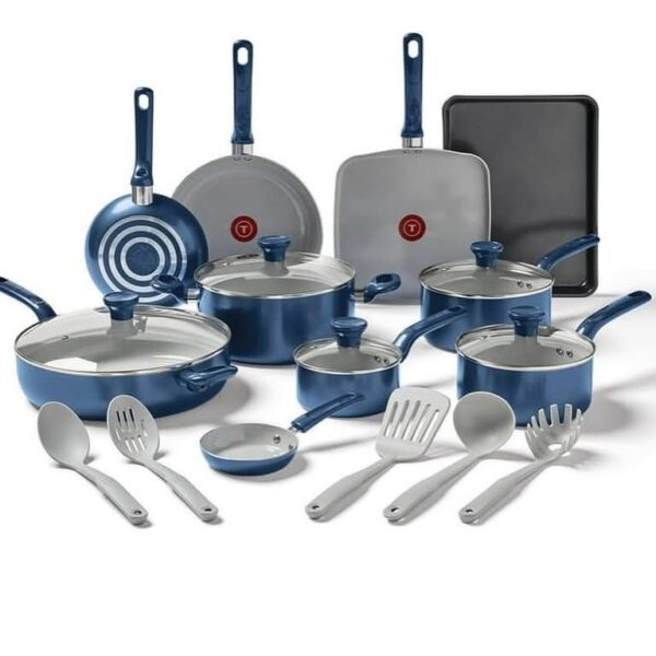 T-FAL COOK WARE SET 20 PCS