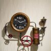Antique coin saving clock