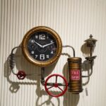 Antique coin saving clock