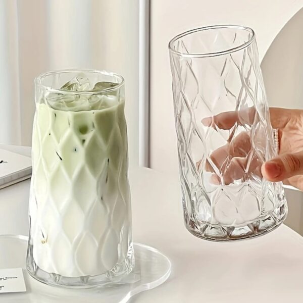 VINTAGE HAMMERD CLEAR GLASS CUP