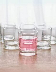 Deli Glassware 6Pcs/Set Square Shot Glasses 290ml