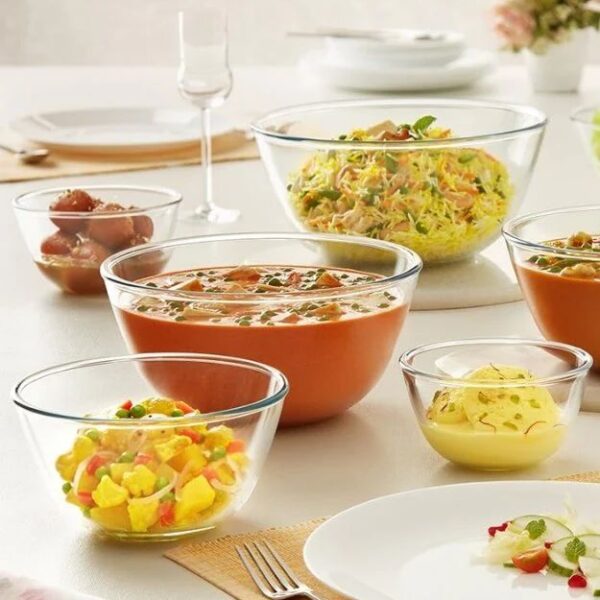 Diamonds Glass Bowls Salad Bowl Set Small Glass Dessert Bowl