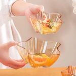 7 Pcs Household Pentagram Fruit Salad Bowl, Dessert Glass Bowl