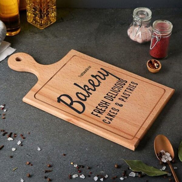 Acacia Wood Bread Tray Kitchen Cutting Board Serveware