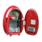 SOVOV Mini Portable Car Fridge Egg Shape Car Travel Cold Cabinet 10L