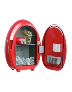 SOVOV Mini Portable Car Fridge Egg Shape Car Travel Cold Cabinet 10L