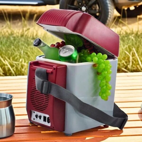 SOVOV Compact Refrigerators Car Cooler and Warmer with Removable Strap 7L