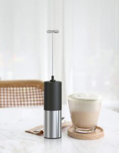 Handheld Electric Milk and Coffee Stainless Frother - Image 3
