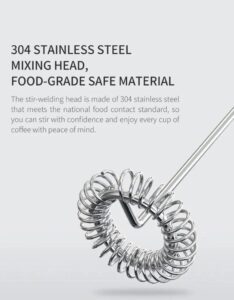 Handheld Electric Milk and Coffee Stainless Frother - Image 4