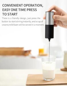 Handheld Electric Milk and Coffee Stainless Frother - Image 5