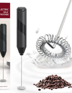 Electric Milk Frother Handheld Stainless Steel Mini Foam Maker - Image 3
