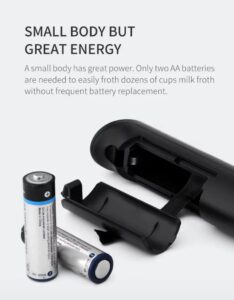Electric Milk Frother Handheld Stainless Steel Mini Foam Maker - Image 6