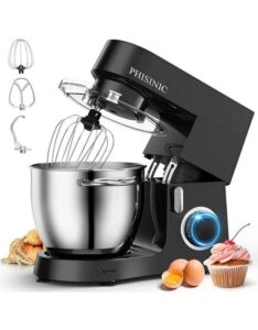 𝗣𝗵𝗶𝘀𝗶𝗻𝗶𝗰 Stand Mixer's All Metal Food Mixer 6.5L 1800W For Baking & Beating - Image 2