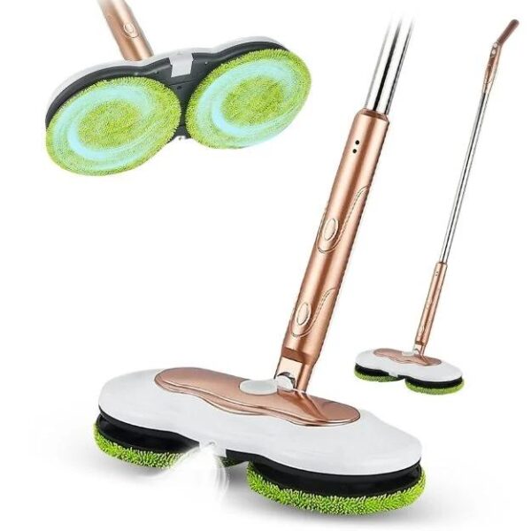 2 Pads Powerful Sweeper Cordless Electric Mop