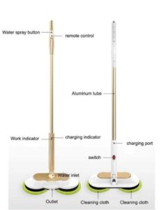 2 Pads Powerful Sweeper Cordless Electric Mop - Image 10