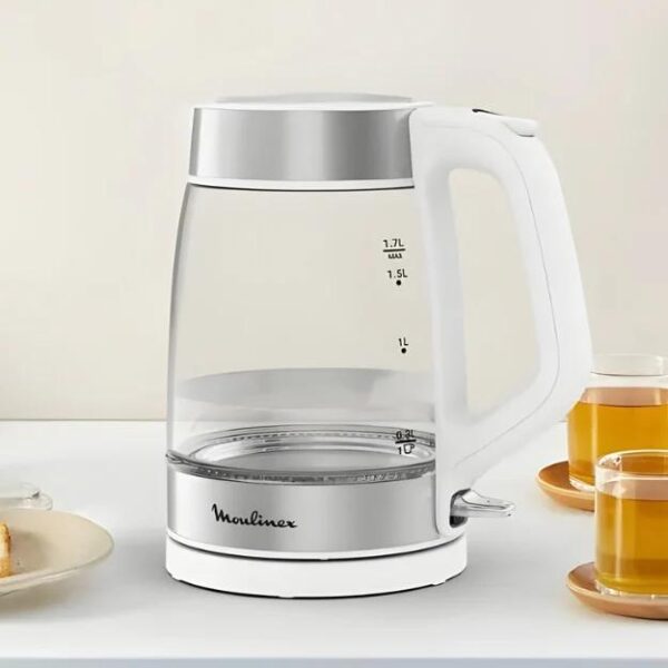 𝗠𝗼𝘂𝗹𝗶𝗻𝗲𝘅 Glass Electric Kettle Measurement Marks 1.7 L