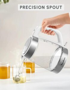 𝗠𝗼𝘂𝗹𝗶𝗻𝗲𝘅 Glass Electric Kettle Measurement Marks 1.7 L - Image 2