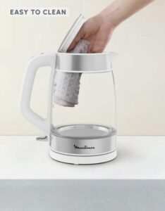 𝗠𝗼𝘂𝗹𝗶𝗻𝗲𝘅 Glass Electric Kettle Measurement Marks 1.7 L - Image 4